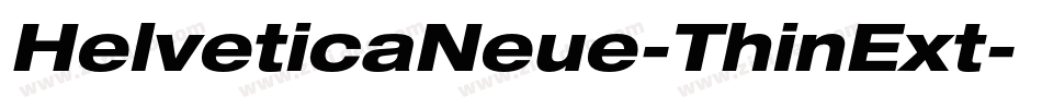 HelveticaNeue-ThinExt字体转换