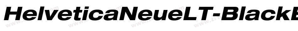 HelveticaNeueLT-BlackExtObl字体转换