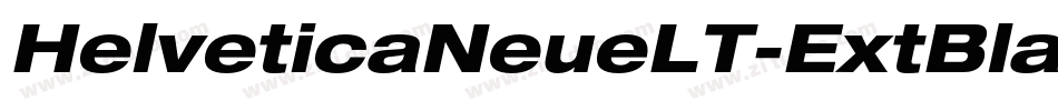 HelveticaNeueLT-ExtBlackCondObl字体转换