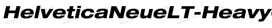 HelveticaNeueLT-HeavyCondObl字体转换