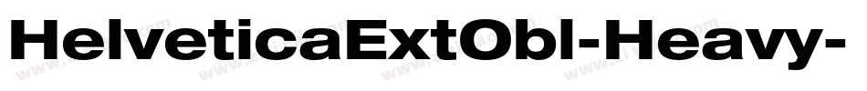 HelveticaExtObl-Heavy字体转换