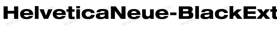 HelveticaNeue-BlackExt字体转换