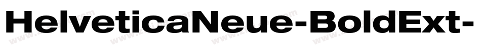 HelveticaNeue-BoldExt字体转换