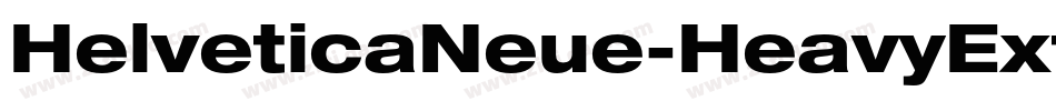 HelveticaNeue-HeavyExt字体转换