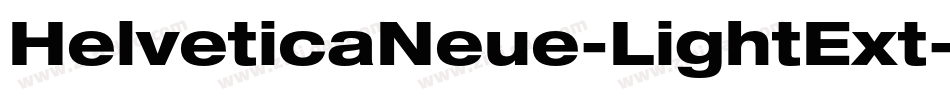 HelveticaNeue-LightExt字体转换