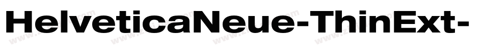 HelveticaNeue-ThinExt字体转换