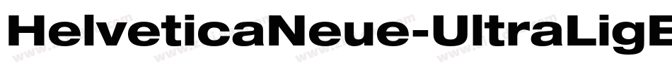 HelveticaNeue-UltraLigExt字体转换