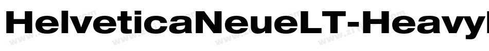 HelveticaNeueLT-HeavyExtObl字体转换