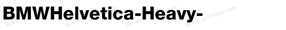 BMWHelvetica-Heavy字体转换