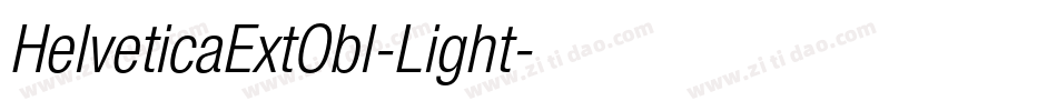 HelveticaExtObl-Light字体转换
