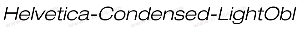 Helvetica-Condensed-LightObl字体转换