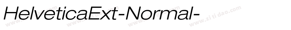 HelveticaExt-Normal字体转换