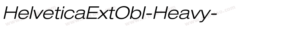 HelveticaExtObl-Heavy字体转换