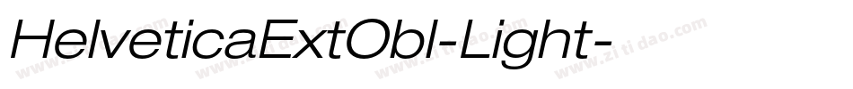 HelveticaExtObl-Light字体转换