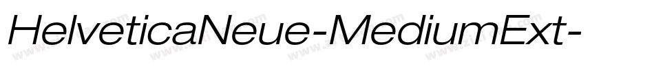 HelveticaNeue-MediumExt字体转换