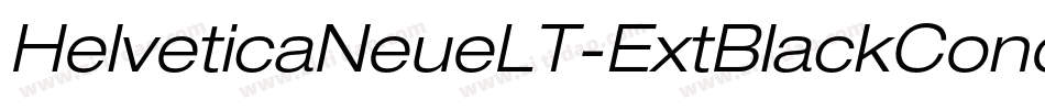 HelveticaNeueLT-ExtBlackCondObl字体转换