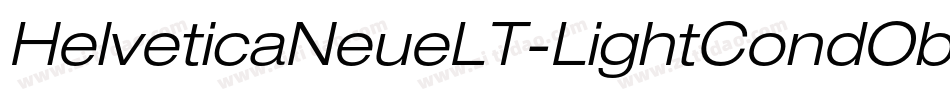 HelveticaNeueLT-LightCondObl字体转换