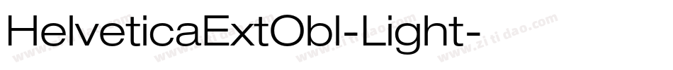 HelveticaExtObl-Light字体转换