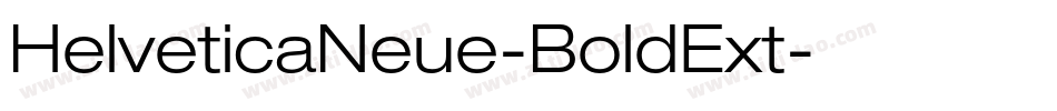 HelveticaNeue-BoldExt字体转换