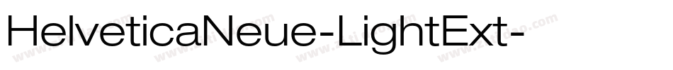 HelveticaNeue-LightExt字体转换