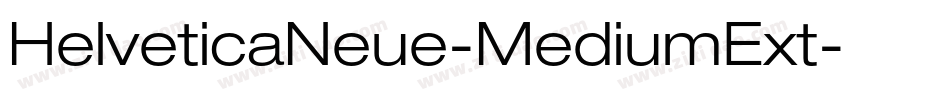 HelveticaNeue-MediumExt字体转换