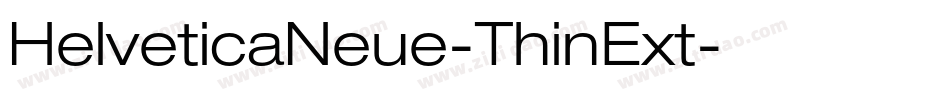 HelveticaNeue-ThinExt字体转换