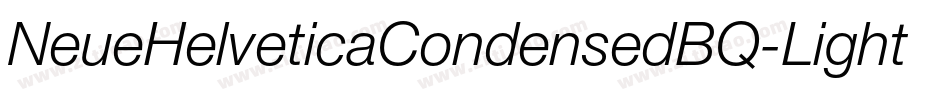 NeueHelveticaCondensedBQ-Light字体转换
