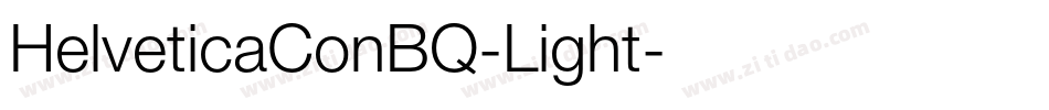 HelveticaConBQ-Light字体转换