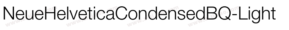 NeueHelveticaCondensedBQ-Light字体转换