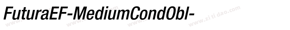 FuturaEF-MediumCondObl字体转换