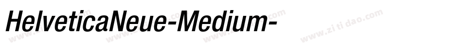 HelveticaNeue-Medium字体转换