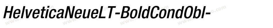 HelveticaNeueLT-BoldCondObl字体转换