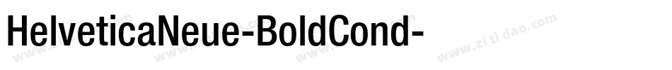 HelveticaNeue-BoldCond字体转换 HelveticaNeue-BoldCond字体转换