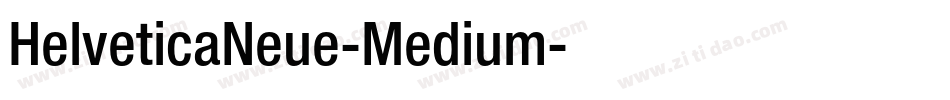 HelveticaNeue-Medium字体转换