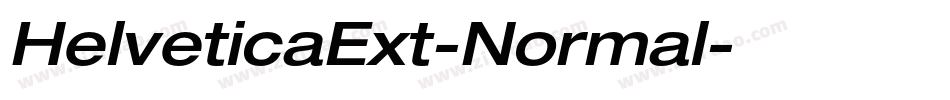 HelveticaExt-Normal字体转换