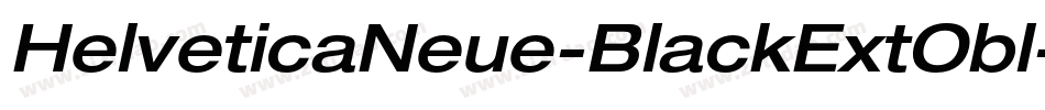 HelveticaNeue-BlackExtObl字体转换