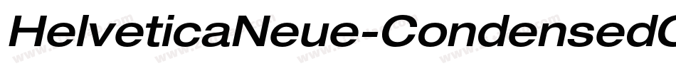 HelveticaNeue-CondensedObl字体转换