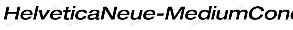 HelveticaNeue-MediumCondObl字体转换