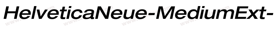 HelveticaNeue-MediumExt字体转换