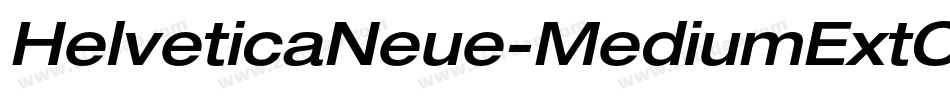 HelveticaNeue-MediumExtObl字体转换