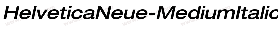 HelveticaNeue-MediumItalic字体转换