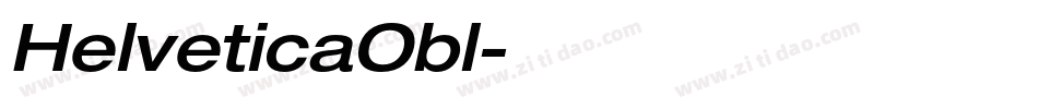 HelveticaObl字体转换 HelveticaObl字体转换