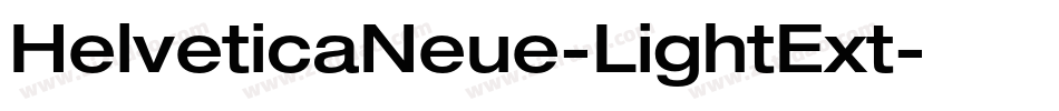 HelveticaNeue-LightExt字体转换