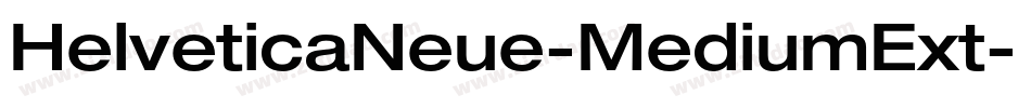 HelveticaNeue-MediumExt字体转换