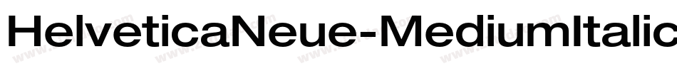 HelveticaNeue-MediumItalic字体转换