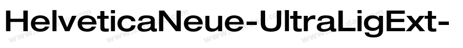HelveticaNeue-UltraLigExt字体转换