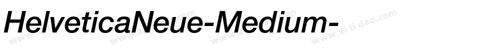 HelveticaNeue-Medium字体转换