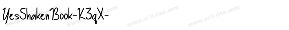 YesShakenBook-K3qX字体转换