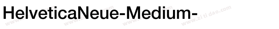 HelveticaNeue-Medium字体转换