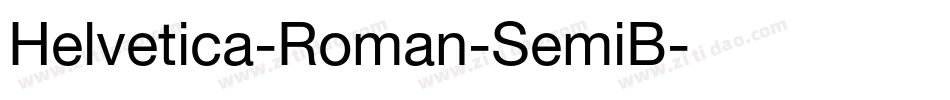 Helvetica-Roman-SemiB字体转换